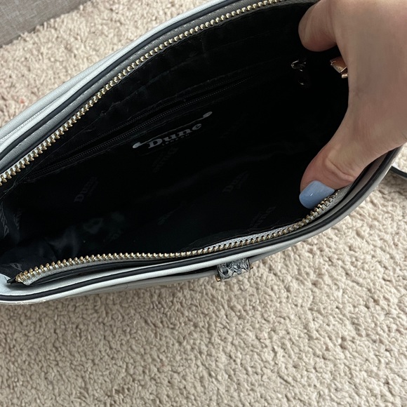 Dune London Gray and Snake Print Crossbody Bag - Picture 4 of 4